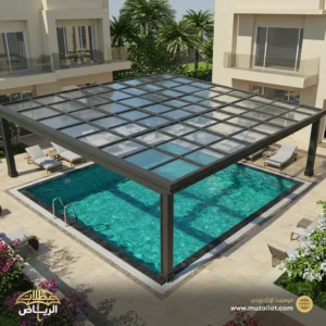 اشكال مظلات المسابح