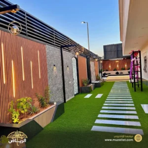 تركيب ساتر وعشب صناعي