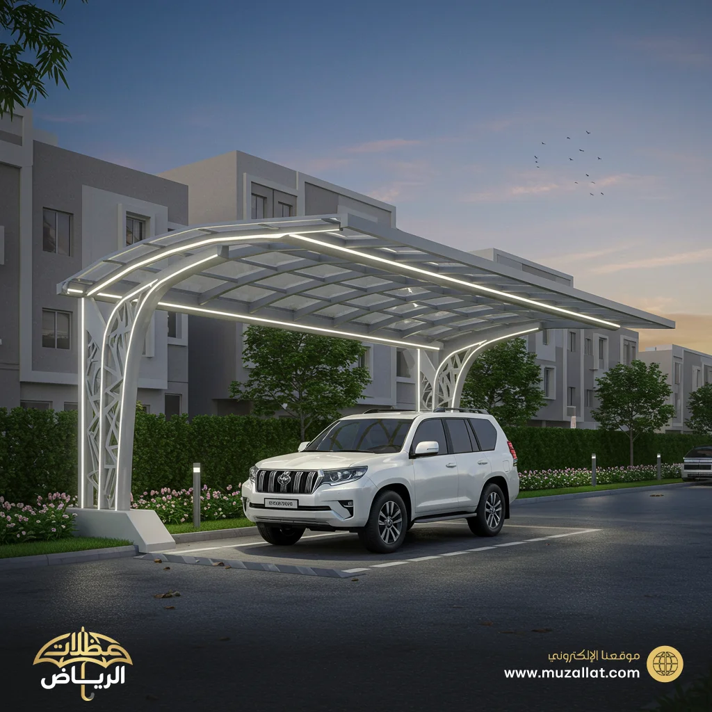 تصاميم مظلات سيارات شمسية