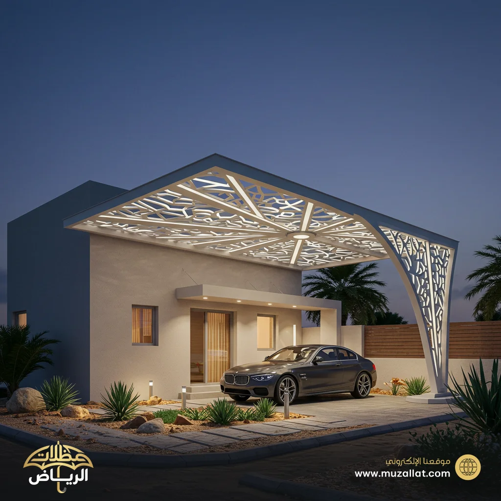 مظلات سيارات ليزر من أعمالنا