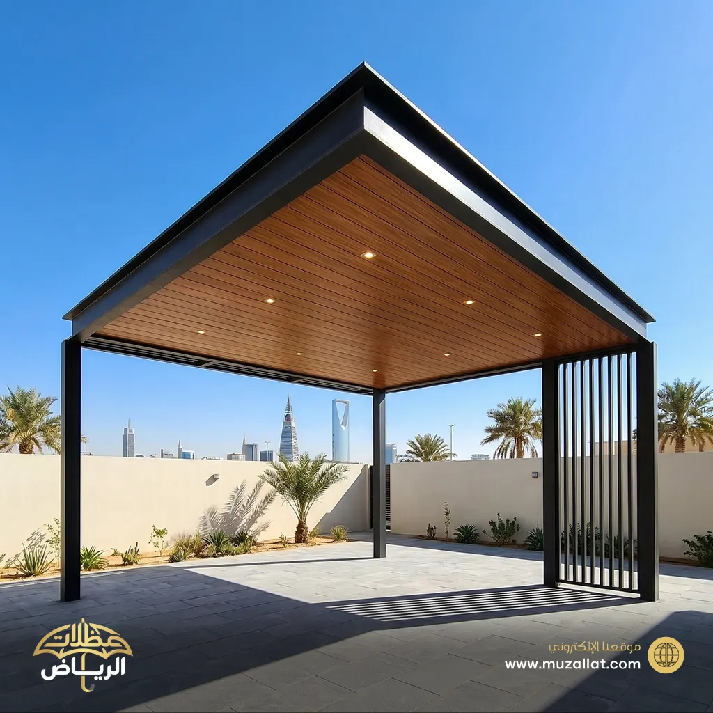 مظلة كلادينج للحوش بالرياض