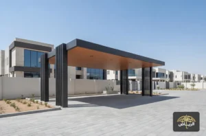 من أعمالنا بالرياض - تركيب مظلات كلادينج