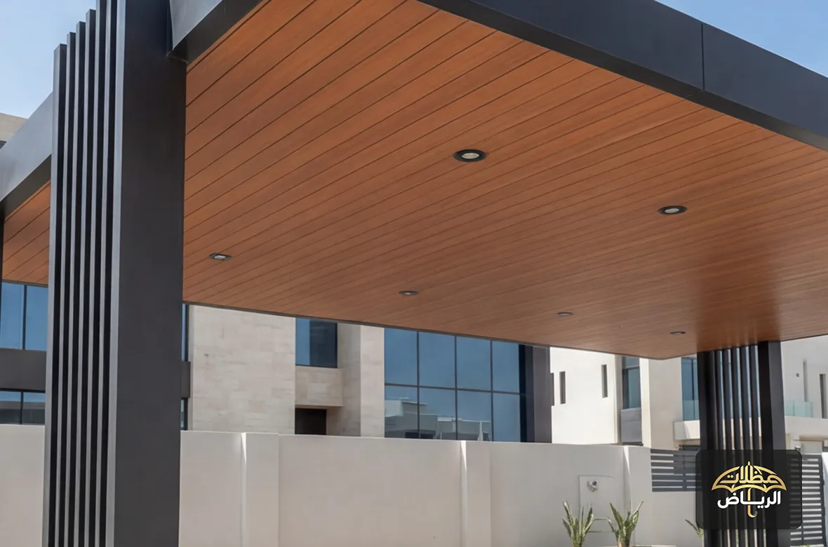 من أعمالنا بالرياض - تركيب مظلات كلادينج