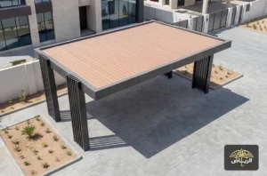 من أعمالنا بالرياض - تركيب مظلات كلادينج