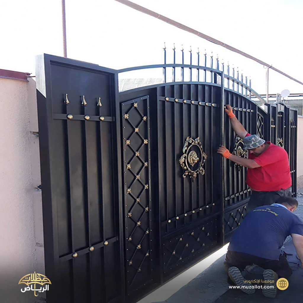 ابواب حديد مجدول الرياض