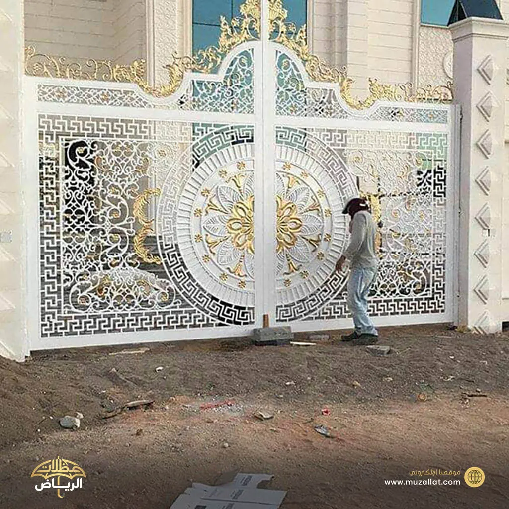 ابواب حديد خارجية للمنازل حي الصفا بالرياض