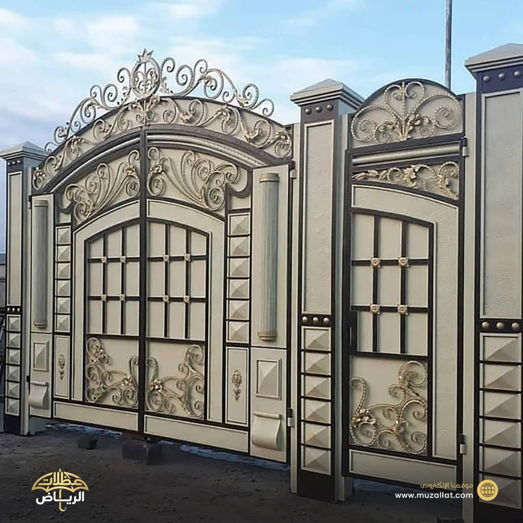 ابواب حديد فلل حي الملقا بالرياض