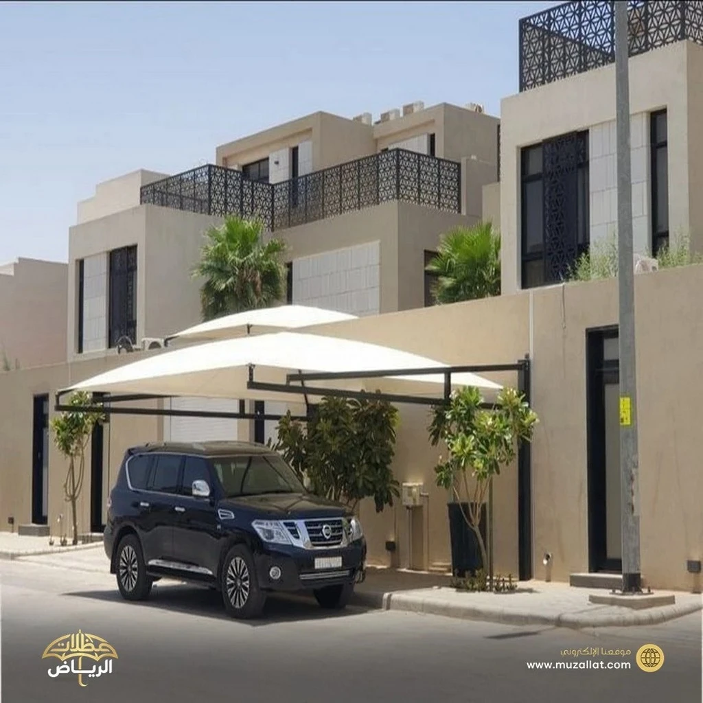 مظلات سيارات مواقف حي البطحاء بالرياض