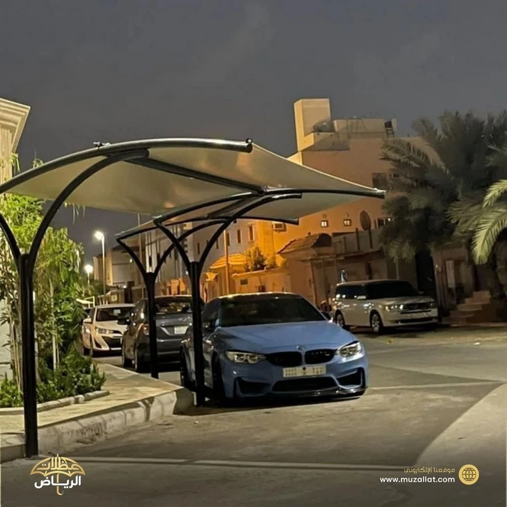 مظلات سيارات قماش حي العقيق في الرياض