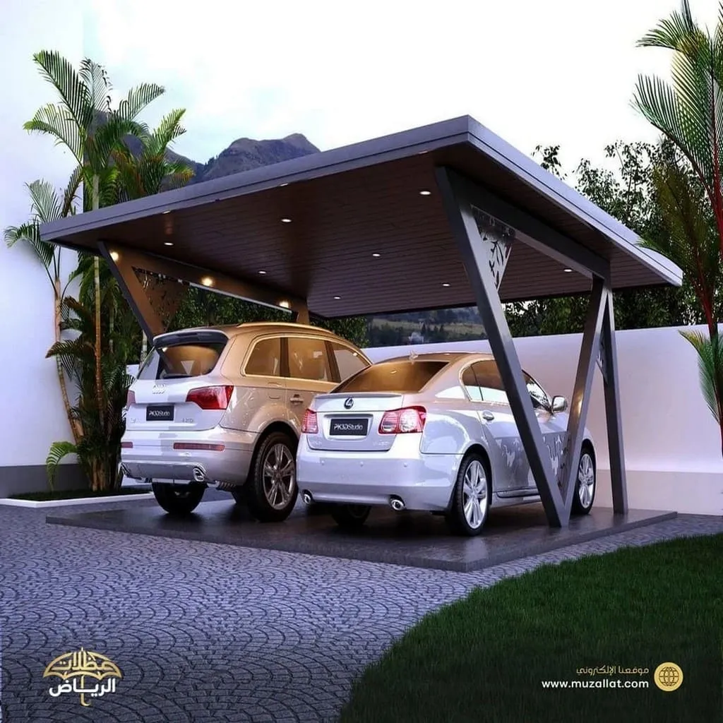 مظلة سيارة داخل الحوش بالرياض