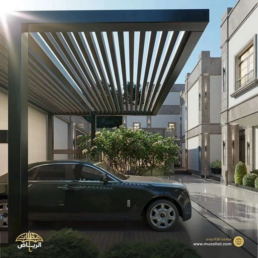 مظلات سيارات حديثة في الرياض