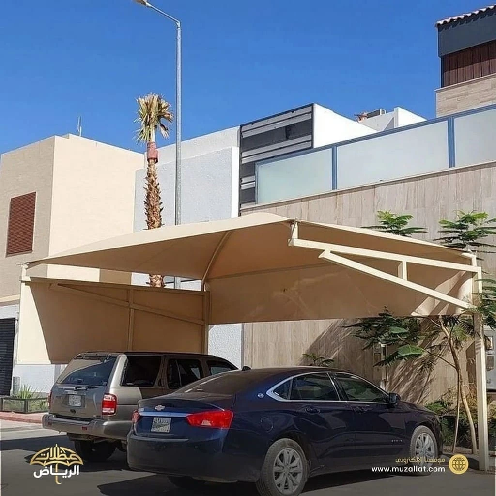 مظلات سيارات قماش حي العقيق في الرياض