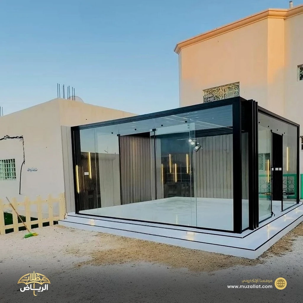 تصميم غرف زجاجية في حي الصحافة بالرياض